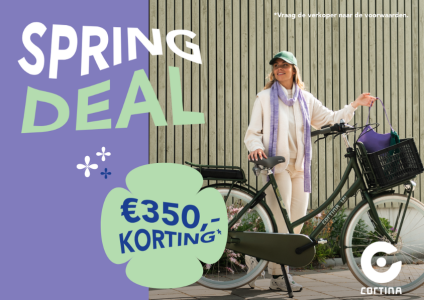 Cortina Spring Deal - Tot €350.- korting op de Cortina E-U4 Modellen